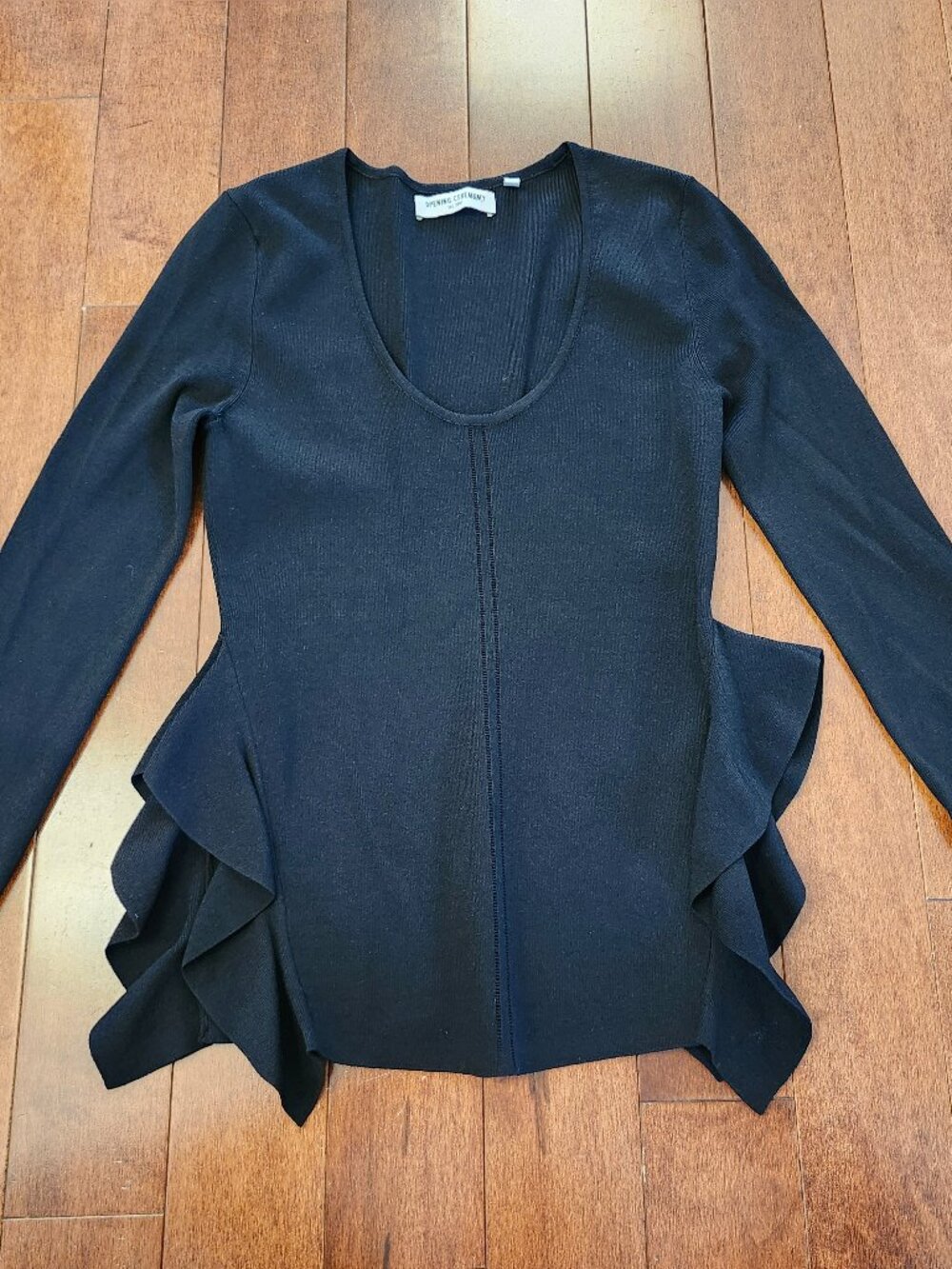Opening Ceremony women's long sleeve black top in size XS